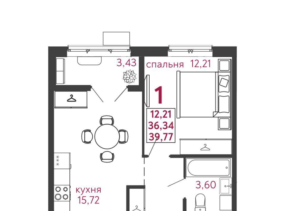 квартира г Пенза р-н Железнодорожный Микрорайон «Новобережье» жилой комплекс фото 2