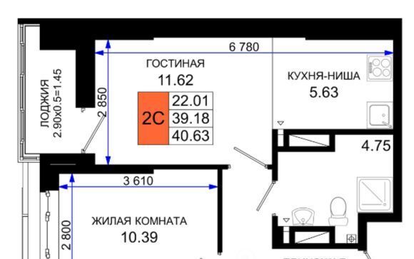 квартира г Ростов-на-Дону р-н Октябрьский пер Нефтекачка ЖК «Октябрь Парк» фото 1