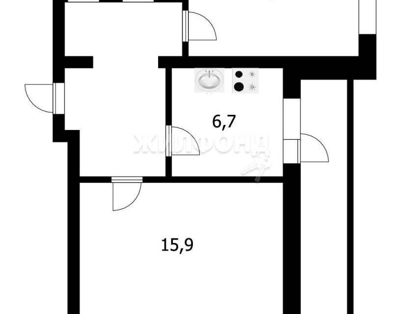 квартира г Томск ул Вершинина 54 Томский район фото 8