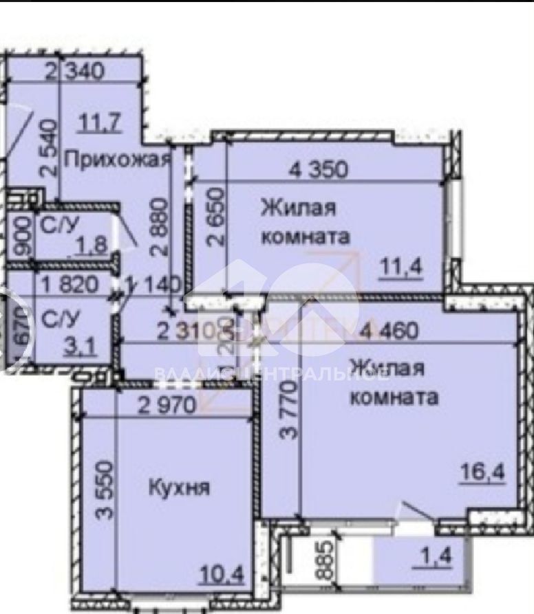 квартира г Новосибирск р-н Калининский ул Столетова 15 мкр-н Юбилейный фото 22