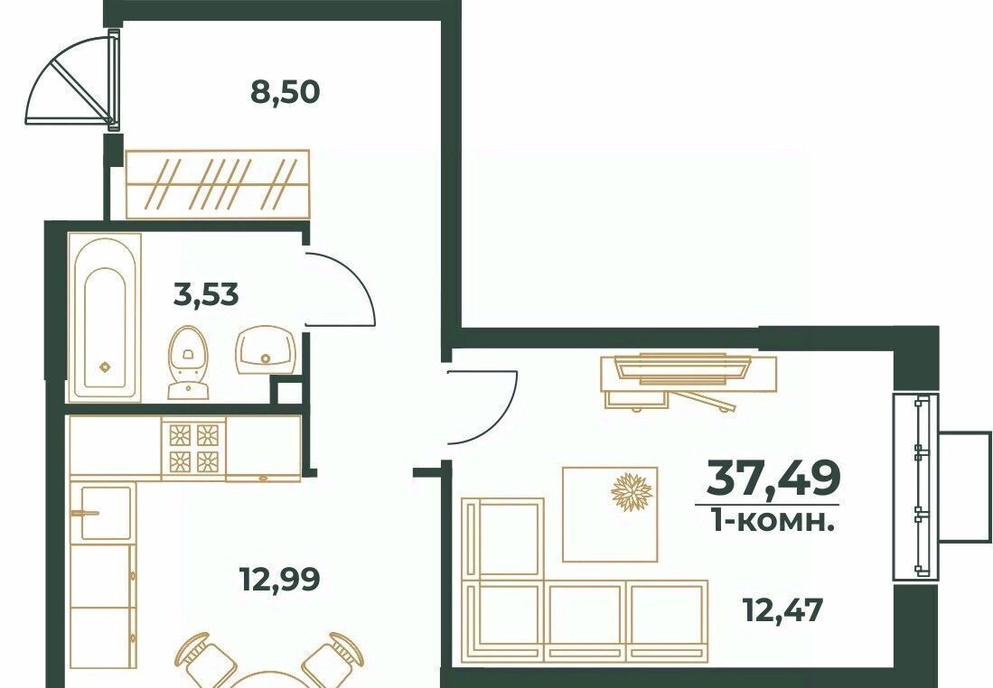 квартира г Хабаровск р-н Индустриальный Южный микрорайон ул Рокоссовского фото 1