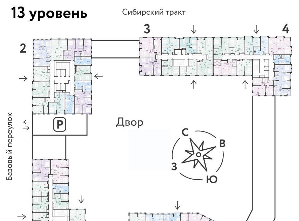 квартира г Екатеринбург микрорайон Сибирский Ботаническая ЖК «Сибирский сад» сад фото 3