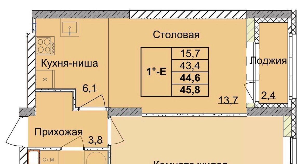 квартира г Нижний Новгород Горьковская ул 1-я Оранжерейная фото 1