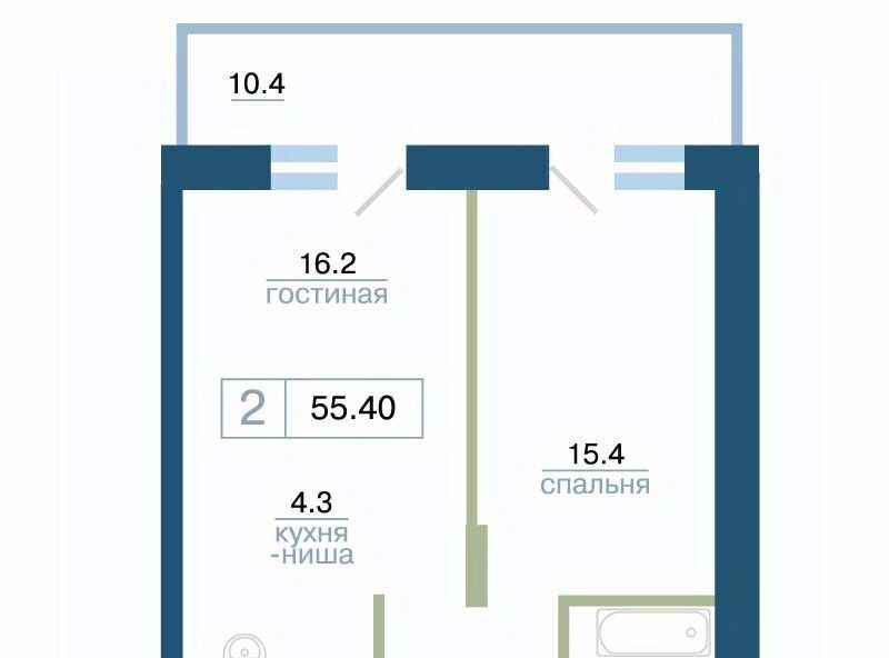 квартира г Красноярск р-н Железнодорожный ул Профсоюзов 1 фото 1