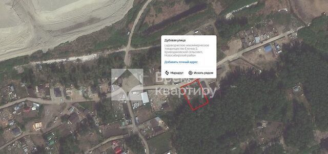 земля снт Елочка Криводановский сельсовет, Дубовая ул, Новосибирск фото