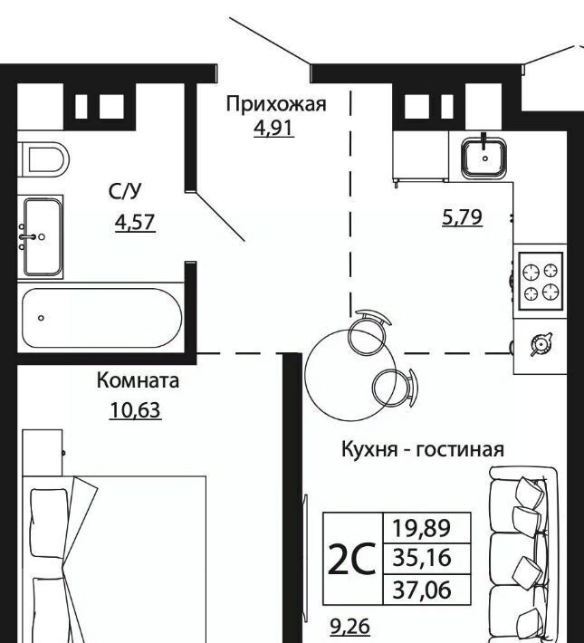 квартира г Ростов-на-Дону р-н Пролетарский ул Текучева фото 1