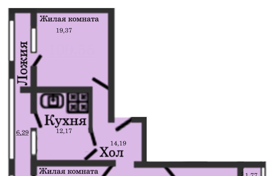 квартира г Калининград р-н Центральный ул Генерал-фельдмаршала Румянцева 7 фото 1