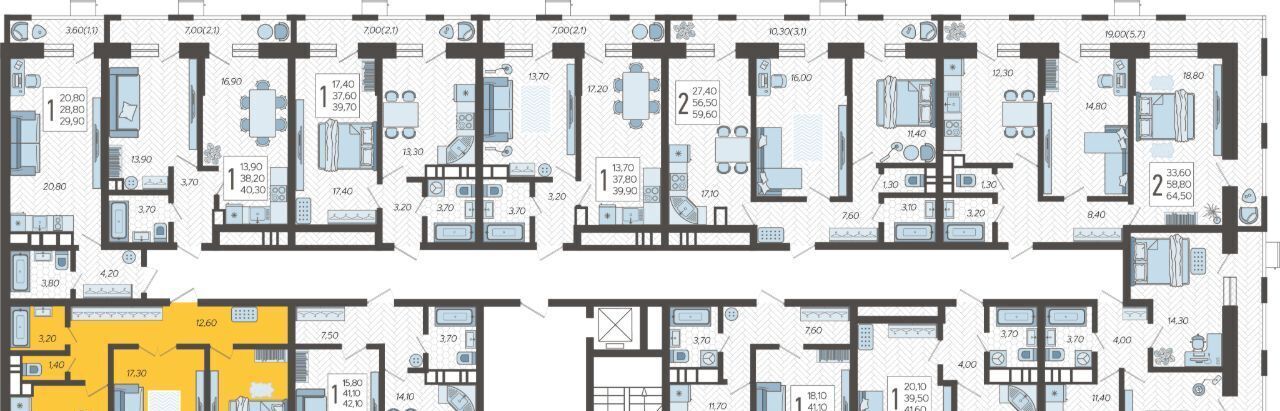 квартира г Краснодар р-н Прикубанский микрорайон 9-й километр ЖК Небо фото 1