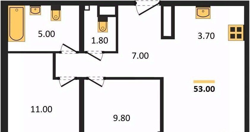 квартира г Краснодар р-н Прикубанский ул им. лётчика Позднякова 2к/17 фото 1