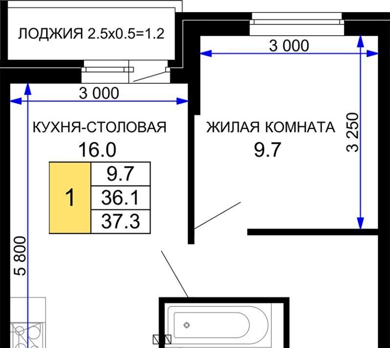 квартира г Краснодар р-н Прикубанский ЖК «Дыхание» фото 1