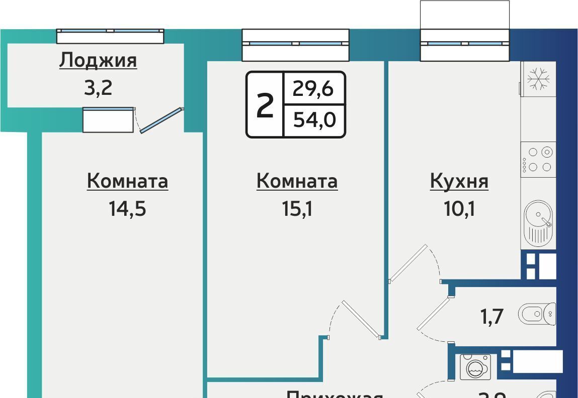 квартира г Ижевск р-н Индустриальный ул 40 лет Победы 121 фото 1