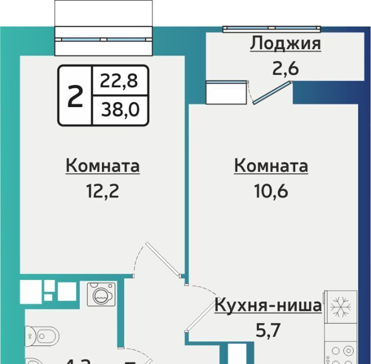 квартира г Ижевск р-н Индустриальный ул 40 лет Победы 121 фото 1