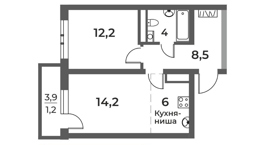 квартира г Новокузнецк р-н Центральный ул Уфимская 4 фото 1