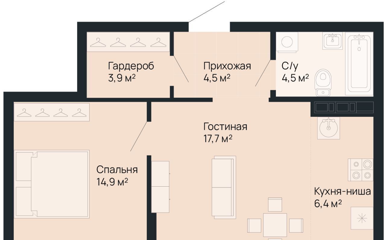 квартира г Нижний Новгород Горьковская Резиденция жилой комплекс фото 1