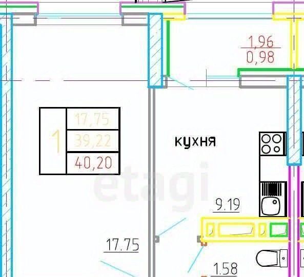 квартира г Воронеж р-н Ленинский ул Летчика Щербакова 7 фото 1