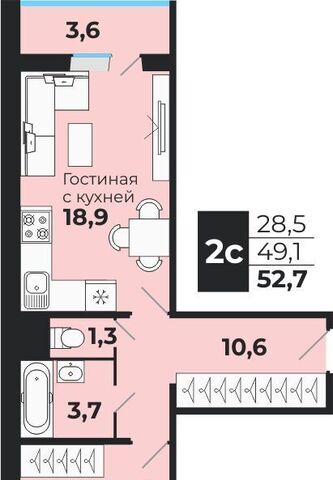 квартира с Криводановка Площадь Гарина-Михайловского фото