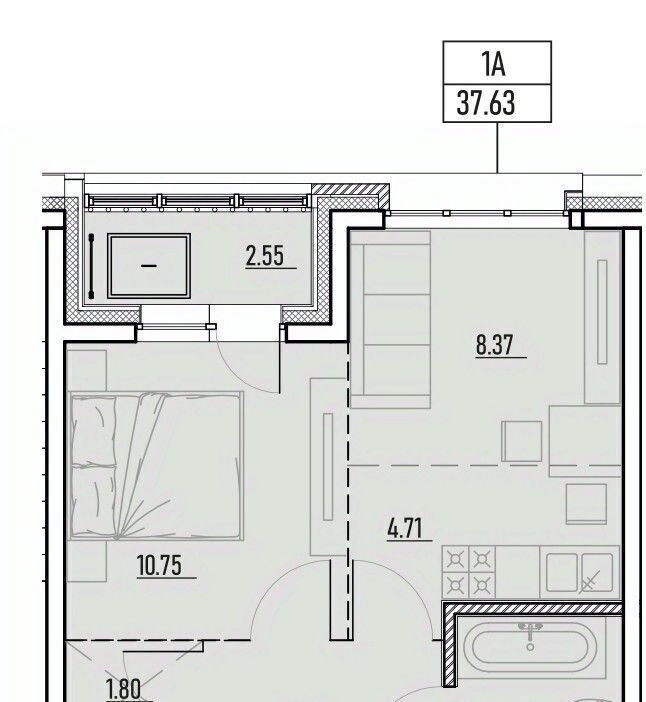 квартира г Иркутск р-н Ленинский Иркутск-2 Зенит жилой комплекс фото 11