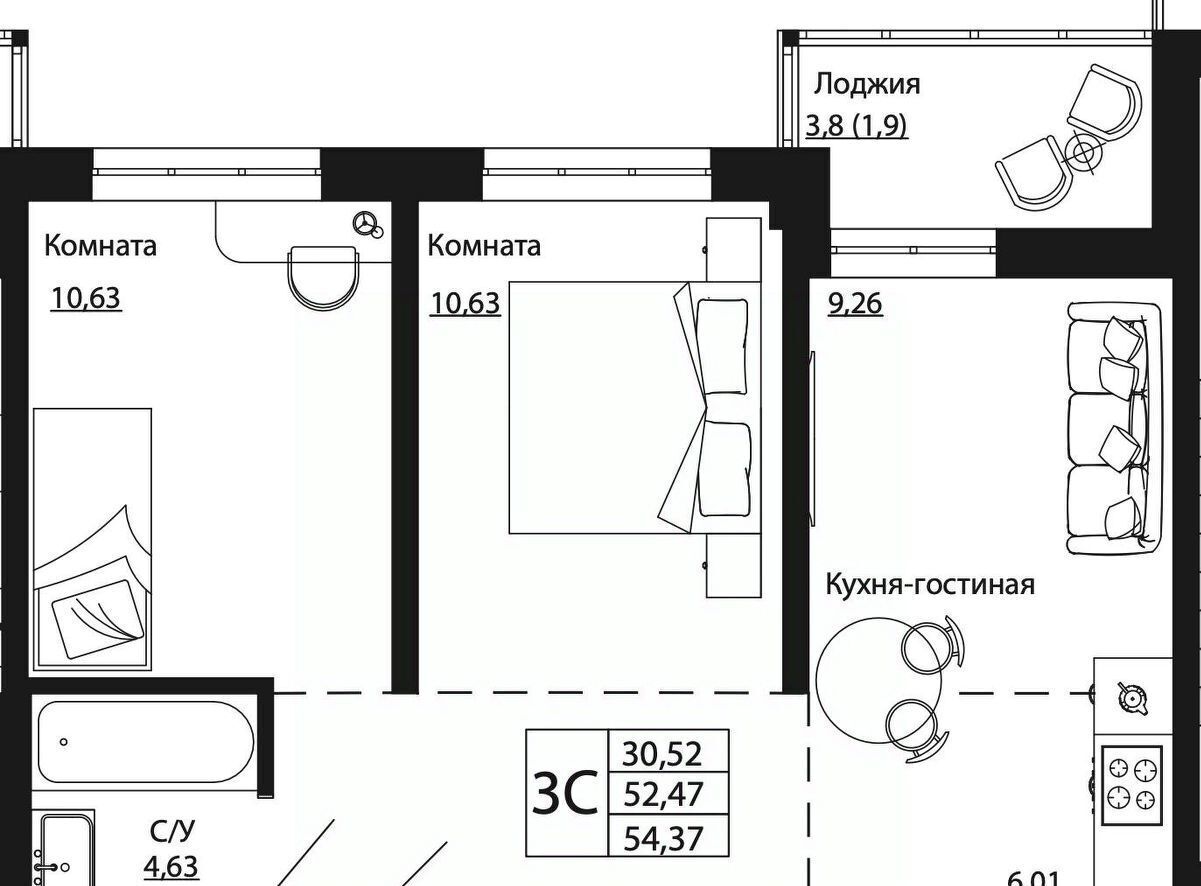 квартира г Ростов-на-Дону р-н Пролетарский ул Текучева фото 1