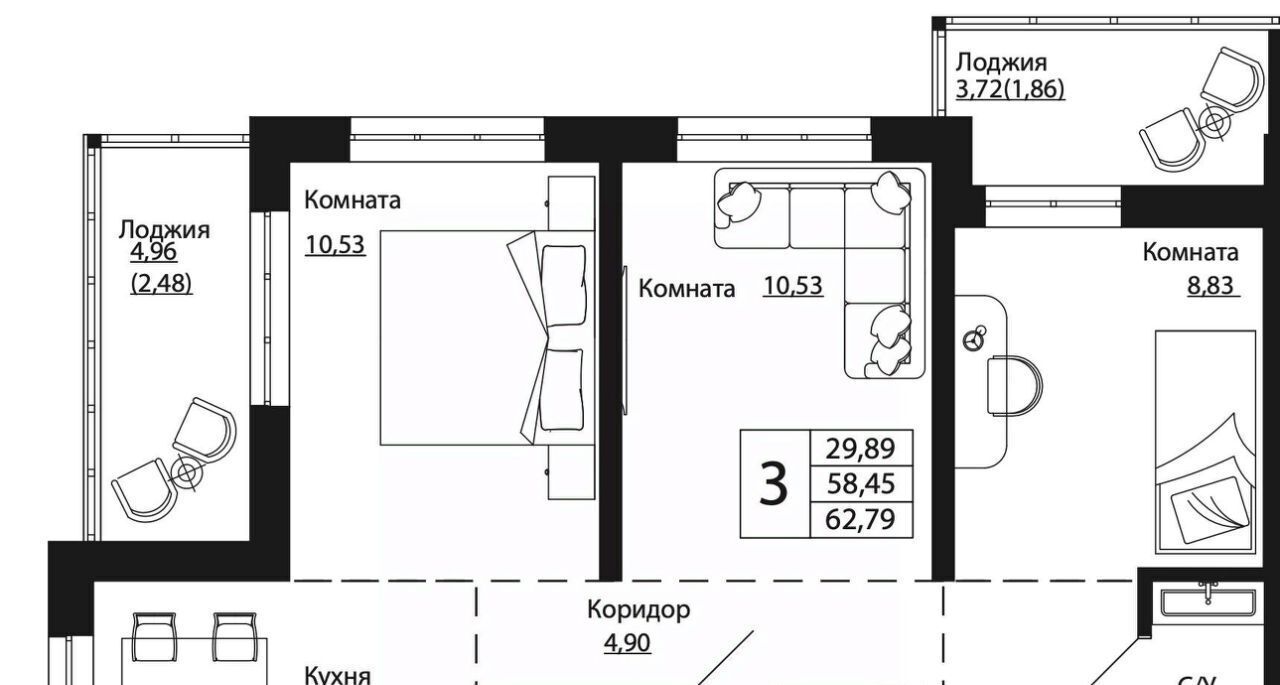 квартира г Ростов-на-Дону р-н Пролетарский ул Текучева фото 1