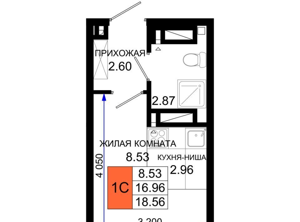 квартира г Ростов-на-Дону р-н Октябрьский пер Нефтекачка ЖК «Октябрь Парк» фото 1