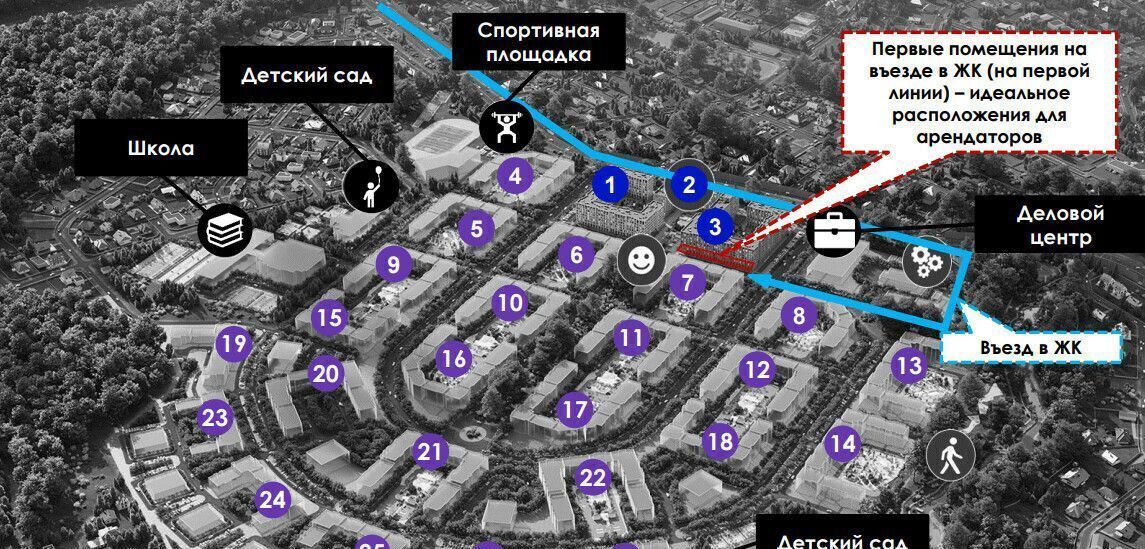 торговое помещение г Троицк квартал № 12 Прокшино, Новомосковский административный округ, жилой комплекс Новое Летово, к 3, Московская область, городской округ Зарайск, Московский, поселение Сосенское фото 4