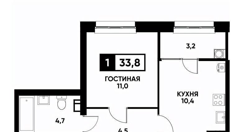 квартира г Ставрополь р-н Промышленный ул Андрея Голуба 14 фото 1