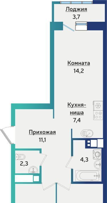 квартира г Ижевск р-н Устиновский ул Архитектора П.П.Берша 42 фото 1