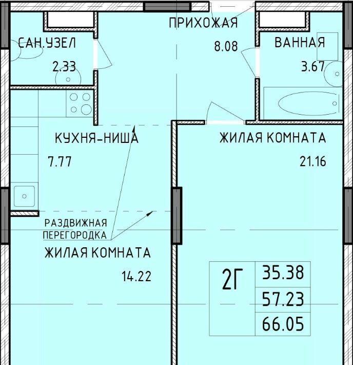 квартира г Тула р-н Центральный Юго-Восточный 10 фото 1