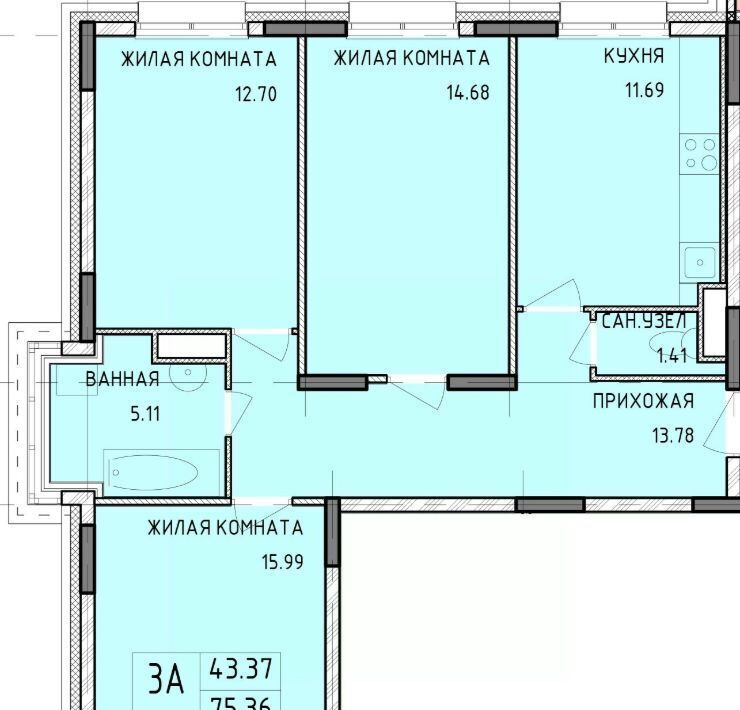 квартира г Тула р-н Центральный ул Рязанская 23 фото 1