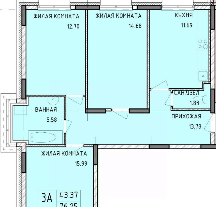квартира г Тула р-н Центральный ул Рязанская 23 фото 1