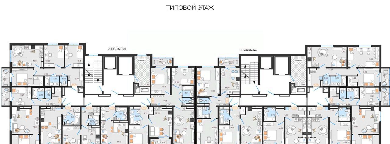 квартира г Ульяновск п УКСМ р-н Засвияжский ЖК «Премьера на УКСМ» фото 3
