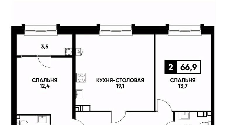 квартира г Ставрополь р-н Промышленный ул Андрея Голуба 14к/1 фото 1