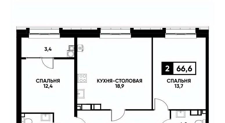 квартира г Ставрополь р-н Промышленный ул Андрея Голуба 14к/1 фото 1