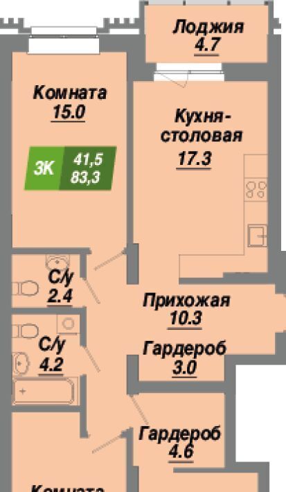 квартира г Новосибирск Заельцовская Калининский квартал жилой комплекс фото 2