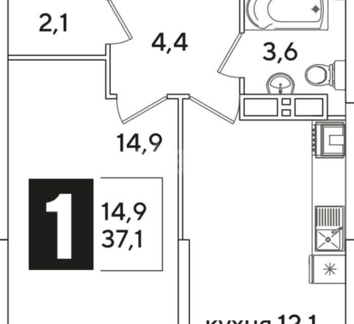 квартира г Краснодар ул им. Константина Гондаря 99 муниципальное образование Краснодар фото 1