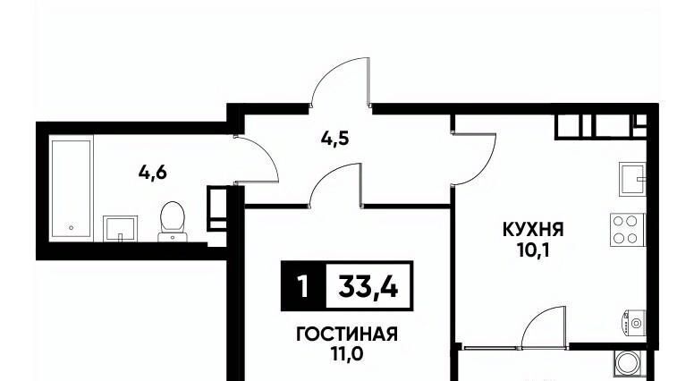 квартира г Ставрополь р-н Промышленный ул Андрея Голуба 14к/1 фото 1