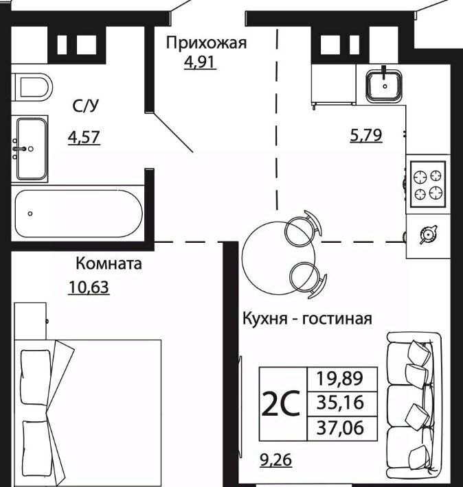 квартира г Ростов-на-Дону р-н Пролетарский ул Текучева фото 1