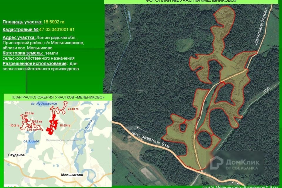 земля р-н Приозерский Мельниковское сельское поселение фото 8