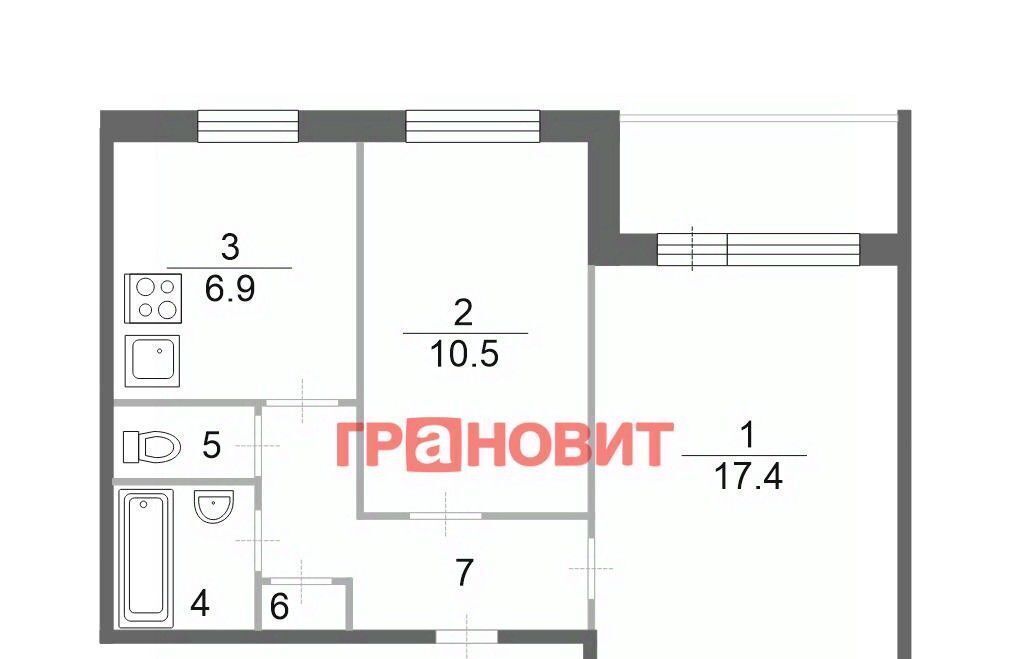 квартира г Новосибирск ул 9-й Гвардейской Дивизии 25 Площадь Маркса фото 2