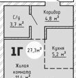 квартира г Тольятти р-н Автозаводский ул 40 лет Победы поз. 3. 1 фото 2