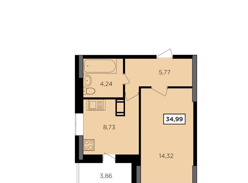 квартира г Обнинск ул Комсомольская 7к/2 фото 1