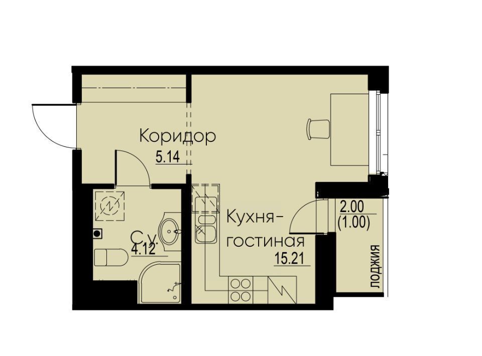 квартира р-н Всеволожский г Мурино ЖК Айди Мурино 2 Девяткино фото 1