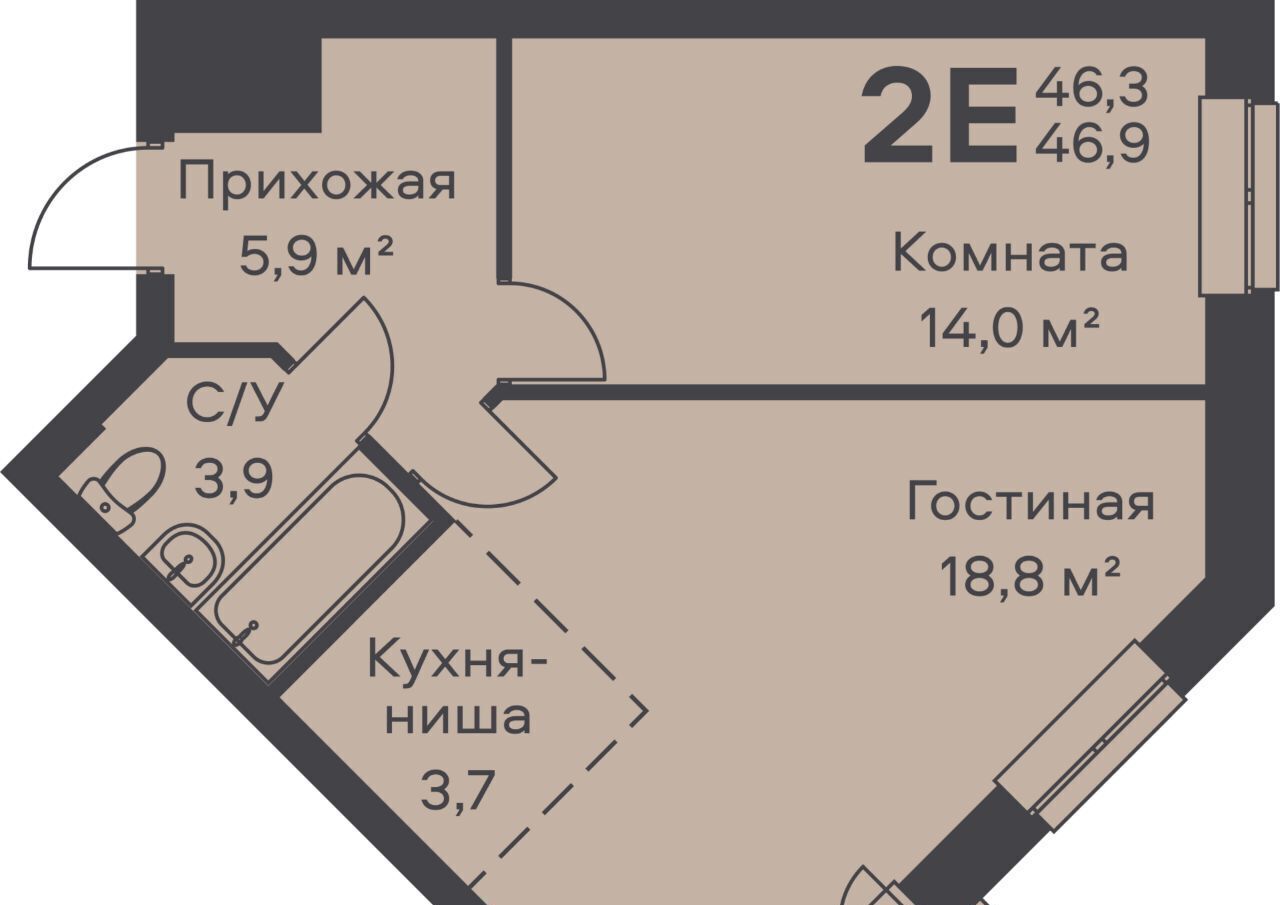 квартира г Пермь р-н Орджоникидзевский ул Вильямса 5а фото 1