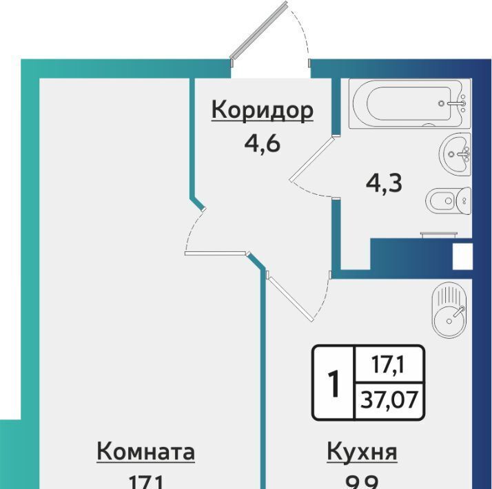 квартира г Ижевск р-н Индустриальный ул 40 лет Победы 117 фото 1