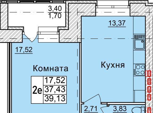 квартира г Северодвинск пр-кт Морской 72к/2 фото 1