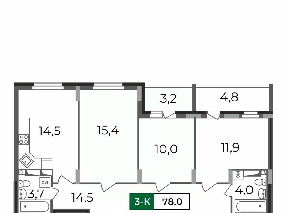 квартира г Владимир р-н Октябрьский б-р Сталинградский 7 фото 1