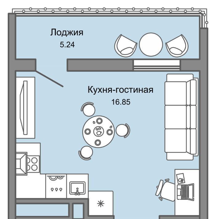 квартира г Ульяновск р-н Заволжский Новый Город ЖК ULLA 10-й кв-л, Улла жилой комплекс фото 1