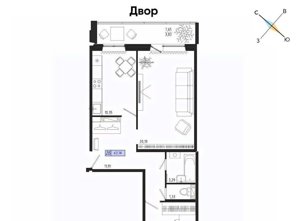 квартира г Томск р-н Октябрьский тракт Иркутский 185б фото 1