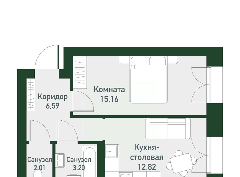 квартира г Екатеринбург Чкаловская Твоя Привилегия жилой комплекс фото 1