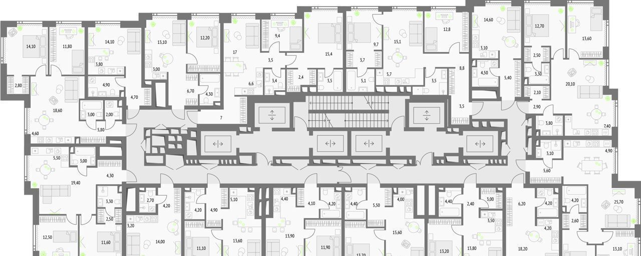 квартира г Москва Бутырский Квартал небоскребов Upside Towers муниципальный округ Бутырский фото 2